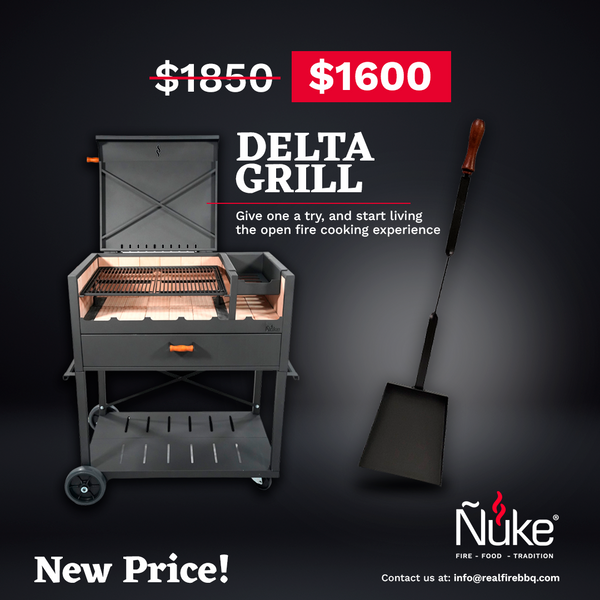 Ñuke Delta Gaucho Grill w/ Adjustable Grate